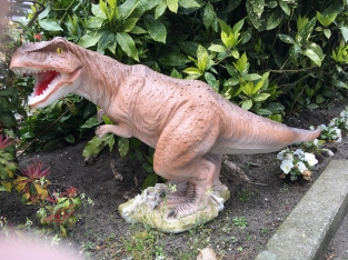 Dinosaur, beautiful statue of a Tyrannosaurus